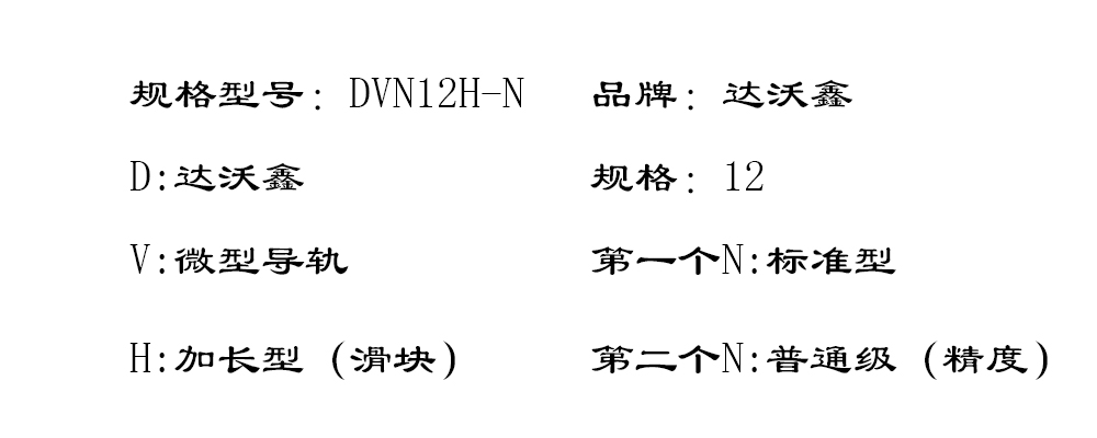 DVN12H-N微型導(dǎo)軌型號圖片