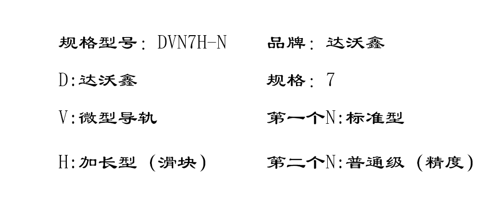 DVN7H-N微型導(dǎo)軌型號(hào)圖片